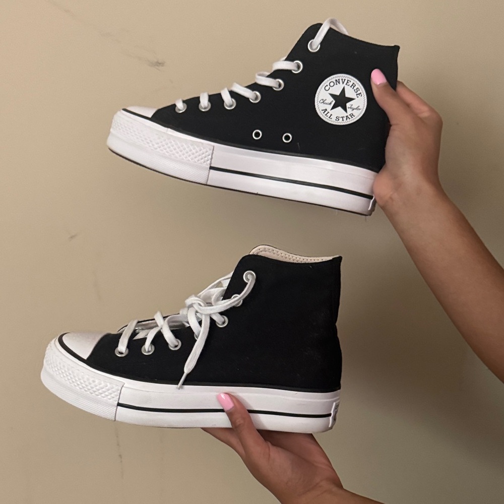 Converse Black and White High-Tops